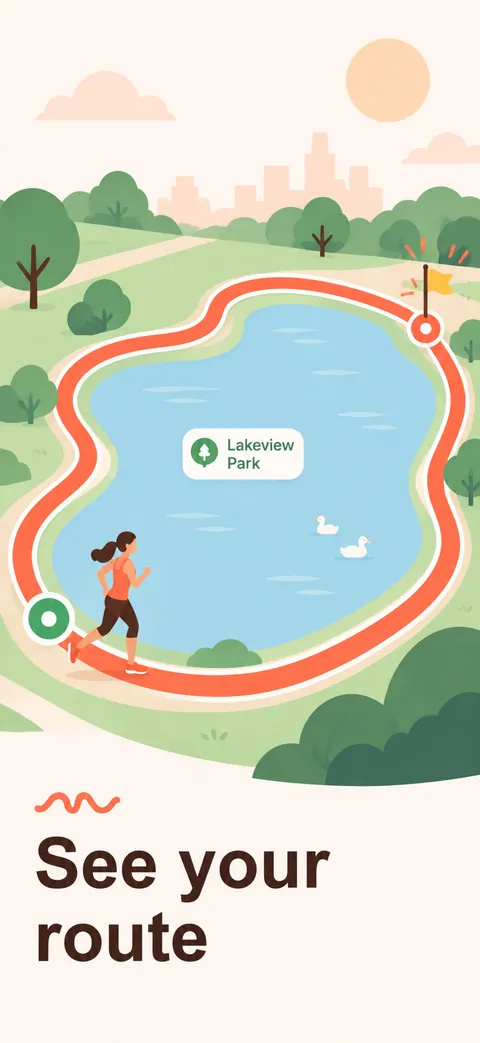 Pace running app App Store screenshot made with Nuvex, frame 4